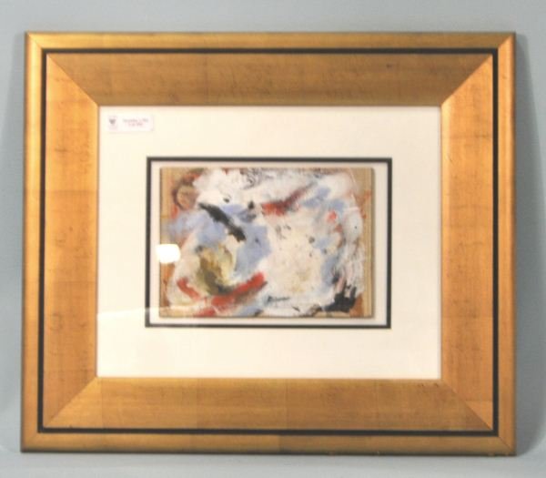 WILLEM DE KOONING "ABSTRACT" ACRYLIC ON PAPER (1 of 4)