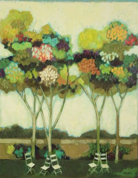 DAVID ADICKES "STILL LIFE" OIL ON PANEL PAINTING (1 of 3)