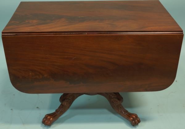 19th CENTURY AMERICAN MAHOGANY BREAKFAST TABLE (1 of 3)