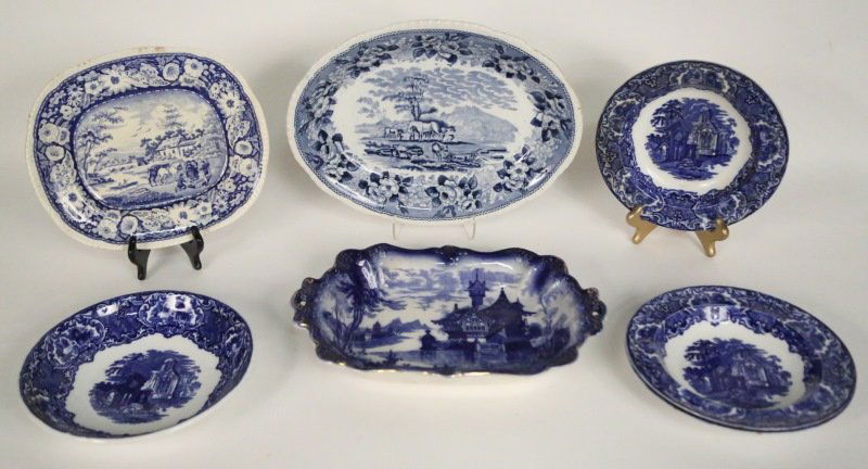 MIXED LOT OF SEVEN PIECES OF PORCELAIN DINNERWARE (1 of 2)