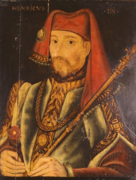CIRCA 1500's "KING HENRY IV" OIL ON WOOD (1 of 2)