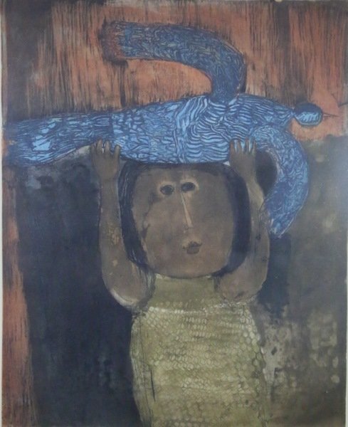 GRACIELA RODO BOULANGER "BLUE BIRD" SIGNED PRINT (1 of 4)