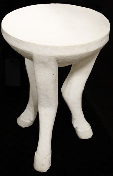 TRIPOD HOOF TABLE AFTER THE STYLE OF J. DICKERSON: TRIPOD HOOF TABLE AFTER THE STYLE OF JOHN DICKERSON. Height: 22 1/2 in. by Width: 16 in. by Depth: 16 in.