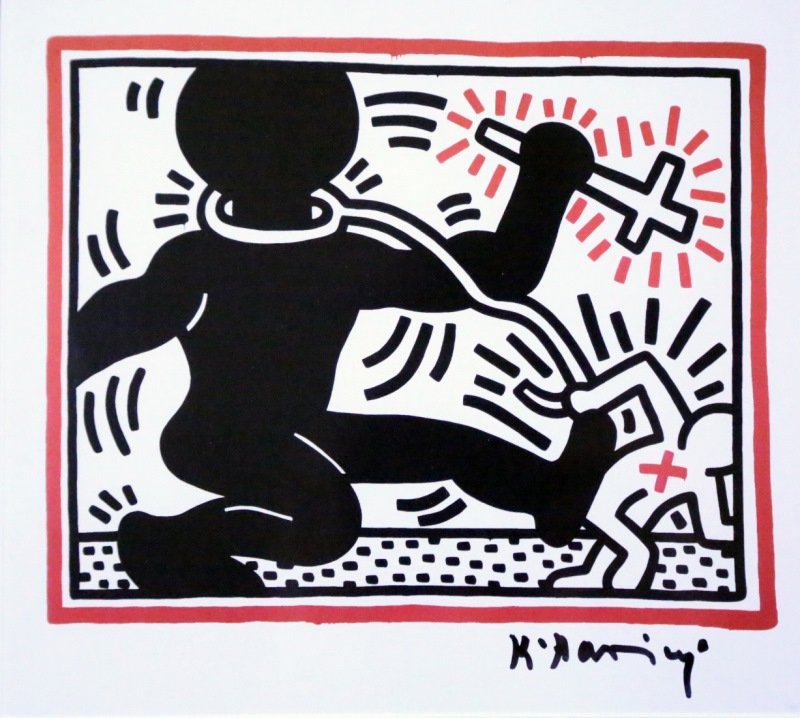 KEITH HARING "UNTITLED", SIGNED PRINT 1989 (1 of 5)
