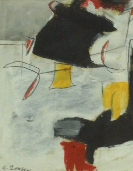 ARSHILE GORKY ABSTRACT PAINTING ON PAPER (1 of 3)