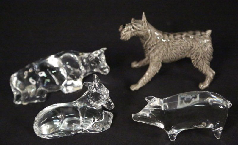 MIXED LOT OF FOUR ANIMAL FIGURINES (1 of 2)