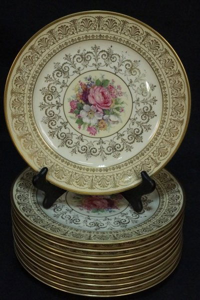 SET OF 10 ROSENTHAL CONTINENTAL IVORY CHINA PLATES (1 of 2)