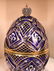 THEO FABERGE "THE WINTER EGG" IN COBALT BLUE - 3