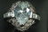 4 CT. MYSTIC WHITE TOPAZ STERLING S. DINNER RING