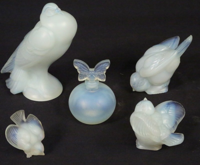 LOT OF FIVE SABINO ART GLASS PIECES (1 of 4)