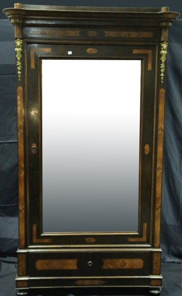 19th CENTURY NAPOLEON III SINGLE DOOR ARMOIRE (1 of 5)