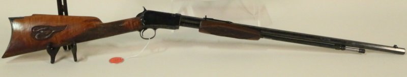 WINCHESTER 1890 22 SHORT CUSTOM DELUXE RIFLE: WINCHESTER 1890 22 SHORT CUSTOM DELUXE RIFLE CALIBER: 22SERIAL NUMBER: 482154