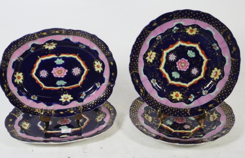 4 PIECE MASON IRONSTONE PLATTER'S & PLATES (1 of 2)