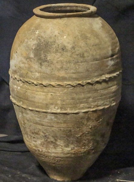 ANTIQUE TURKISH TERRACOTTA OLIVE JAR. 100-400 YEAR (1 of 3)