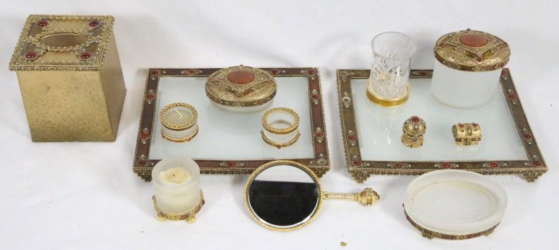 MIXED LOT OF 13 DRESSING TABLE PIECES (1 of 3)