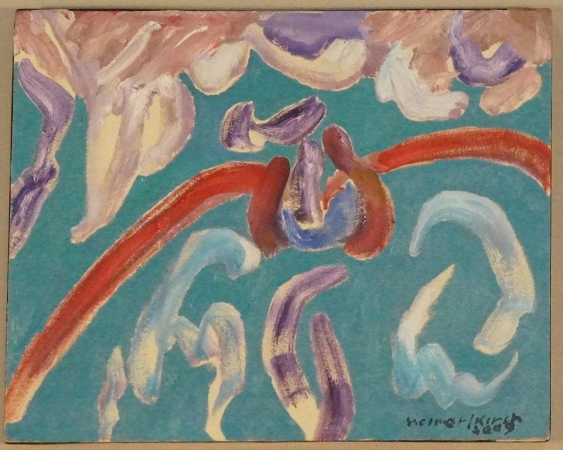 ROBERT WEIMERSKIRCH "ON THE WING" OIL ON CANVAS: ROBERT WEIMERSKIRCH "ON THE WING" OIL ON CANVAS. Height: 16 in. by Width: 20 in.