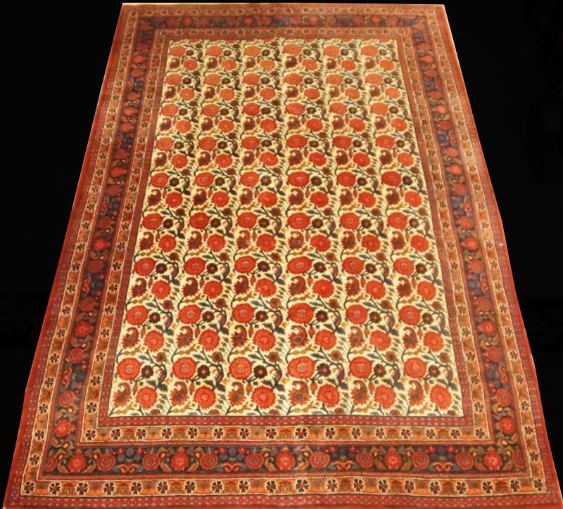 PERSIAN HAND KNTTED RUG: PERSIAN HAND KNTTED RUG. Height: 10 ft. 6 in. by Width: 7 ft. 0 in.