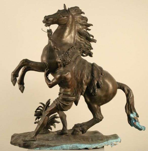 19th CENTURY BRONZE MARLY HORSE SCULPTURE (1 of 3)
