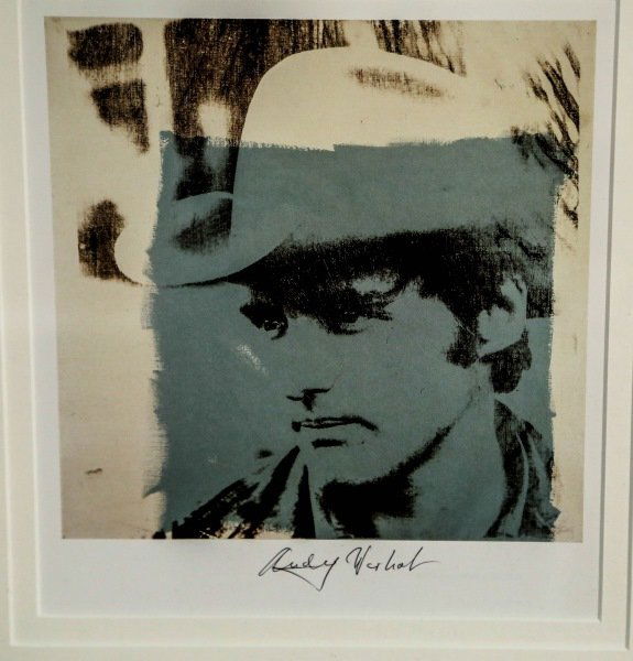 ANDY WARHOL SIGNED PRINT OF DENNIS HOPPER (1 of 2)