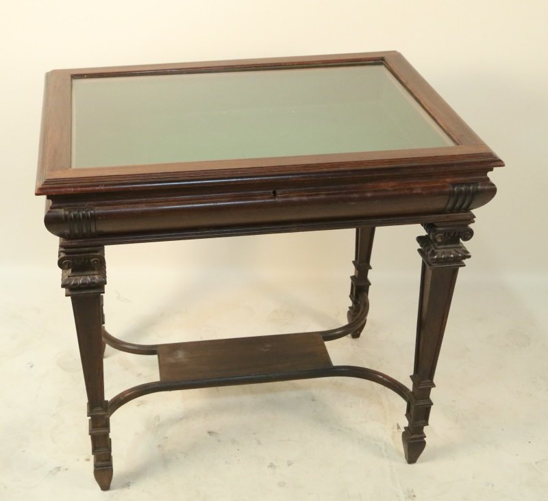 19th CENTURY FRENCH VITRINE TABLE (1 of 3)