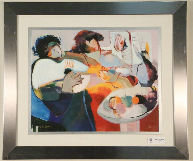 HESSAM ABRISHAMI NUMBERED PRINT, #85/395: HESSAM ABRISHAMI NUMBERED PRINT, EDITION NUMBER 85/395. Height: 24 & 16 in. by Width: 28 & 19 1/2 in.