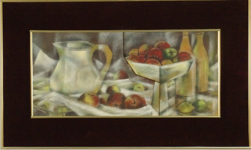 TRIVIGNO "STILL LIFE" ENAMEL ON COPPER (1 of 3)