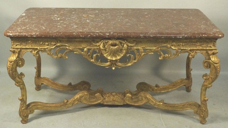 18th/19th CENTURY FRENCH MARBLE TOP TABLE (1 of 4)