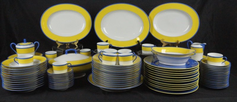 107-PIECE LOT OF CH. FIELD HAVILAND LIMOGES "MONET" SET (1 of 2)