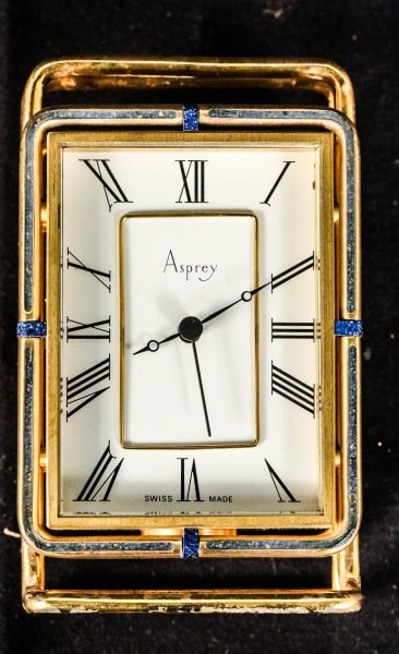 ASPREY TRAVEL ALARM CLOCK (1 of 4)