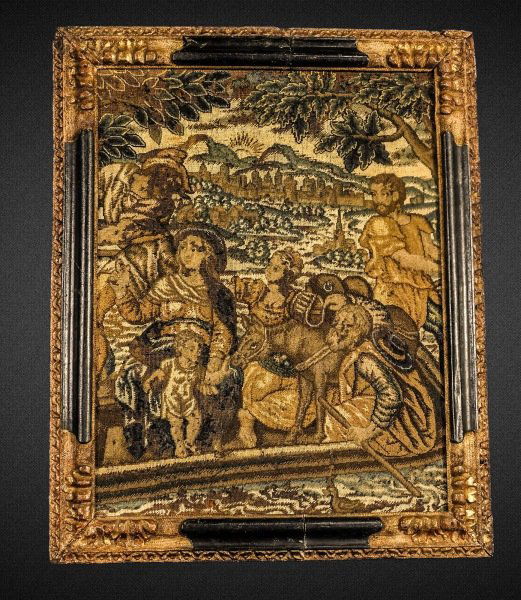 18th CENTURY EUROPEAN NEEDLEPOINT TAPESTRY (1 of 5)