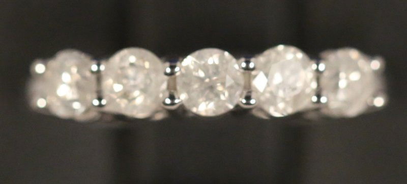 LADIES DIAMOND STERLING SILVER UNITY RING (1 of 3)