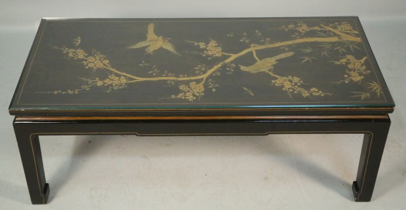 EBONIZED CHINOISERIE COFFEE TABLE (1 of 3)