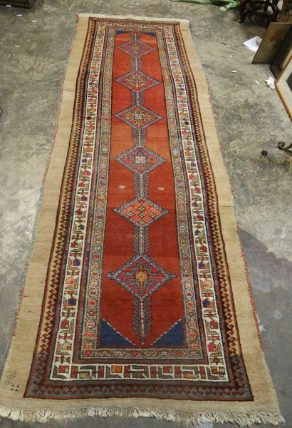 ANTIQUE CAUCASIAN HAND KNOTTED RUNNER (1 of 3)