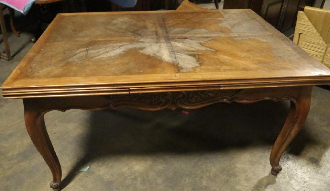 COUNTRY FRENCH OAK DRAW LEAF TABLE (1 of 2)