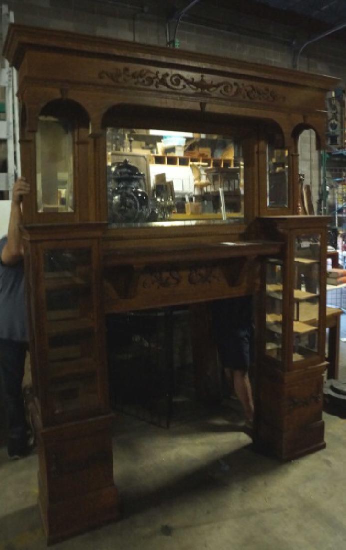 ANTIQUE HOUSTON SALVAGE FIREPLACE MANTLE (1 of 3)