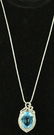 28.83 CT. BLUE TOPAZ & 1.22 CT. W. SAPPHIRE PENDAN - 2
