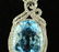 28.83 CT. BLUE TOPAZ & 1.22 CT. W. SAPPHIRE PENDAN - 3