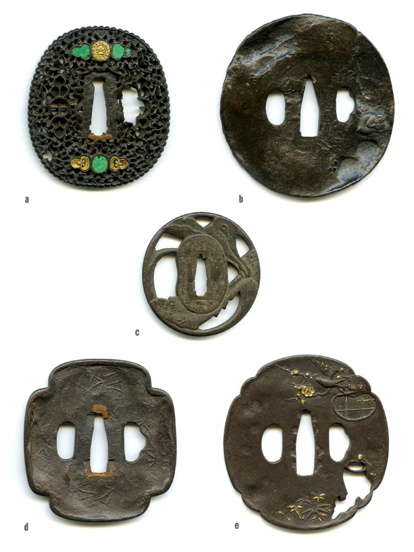 5 Japanese Samurai Sword Tsuba. Estate of Carlo Monzino (1 of 11)