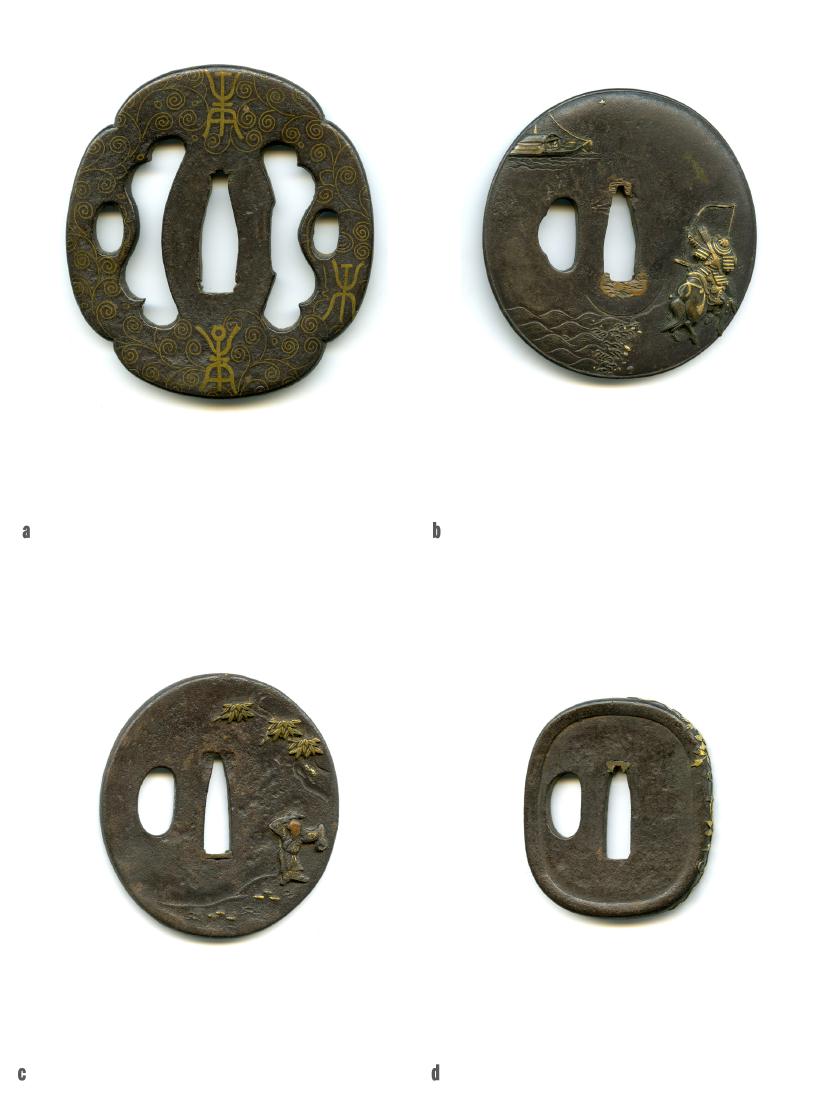 4 Japanese Samurai Sword Tsuba. Estate of Carlo Monzino (1 of 9)
