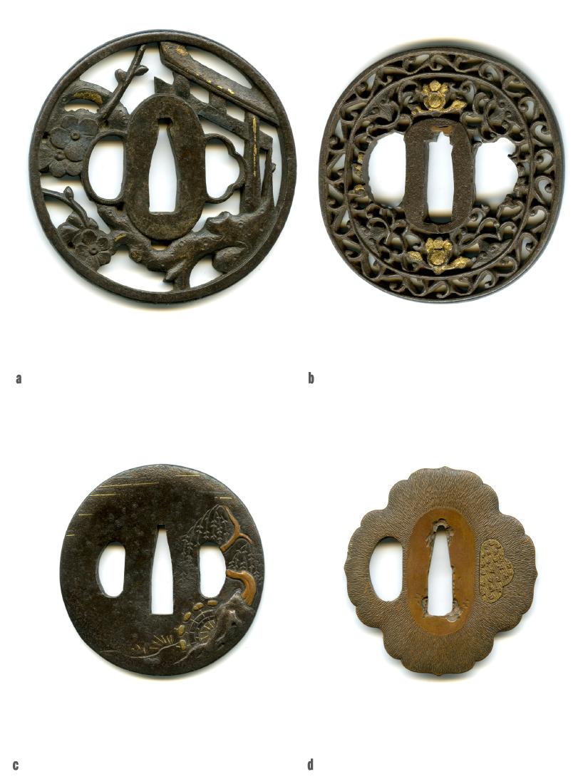4 Japanese Samurai Sword Tsuba. Estate of Carlo Monzino (1 of 9)