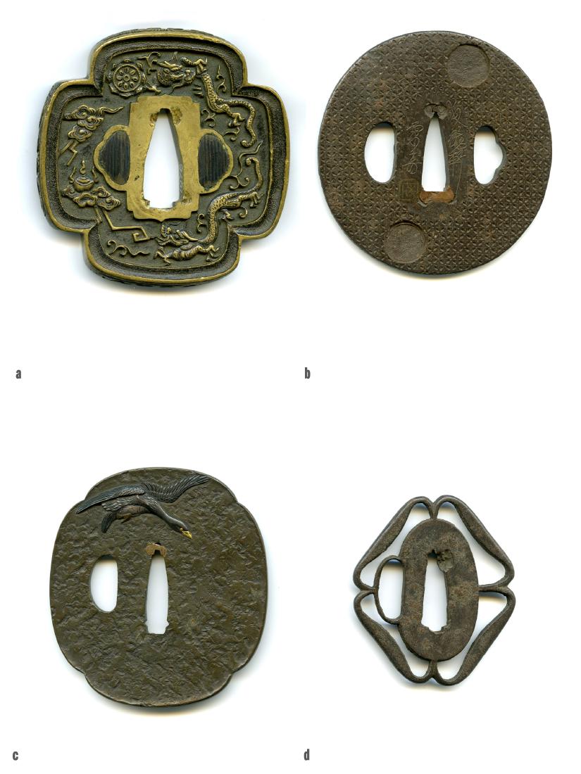 4 Japanese Samurai Sword Tsuba. Estate of Carlo Monzino (1 of 9)