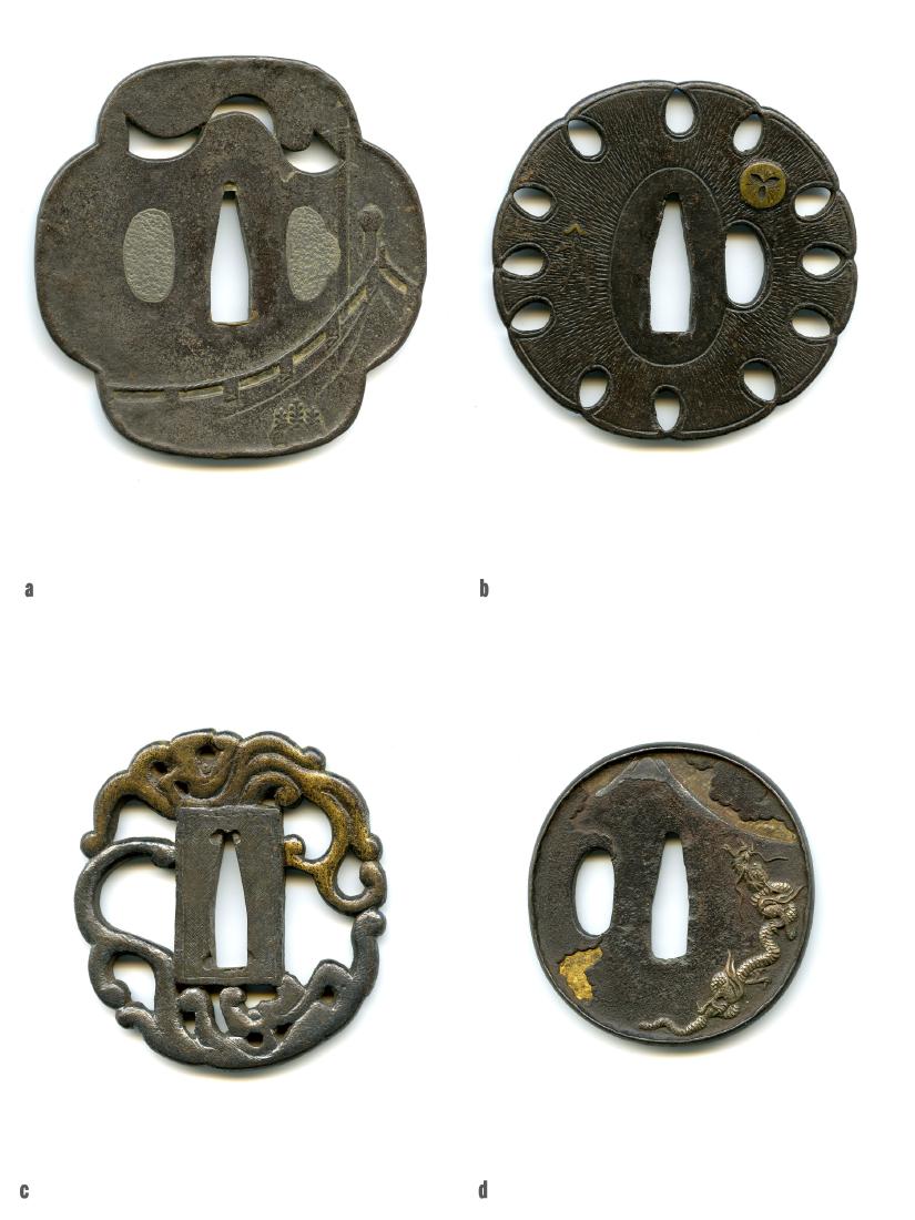 4 Japanese Samurai Sword Tsuba. Estate of Carlo Monzino (1 of 9)