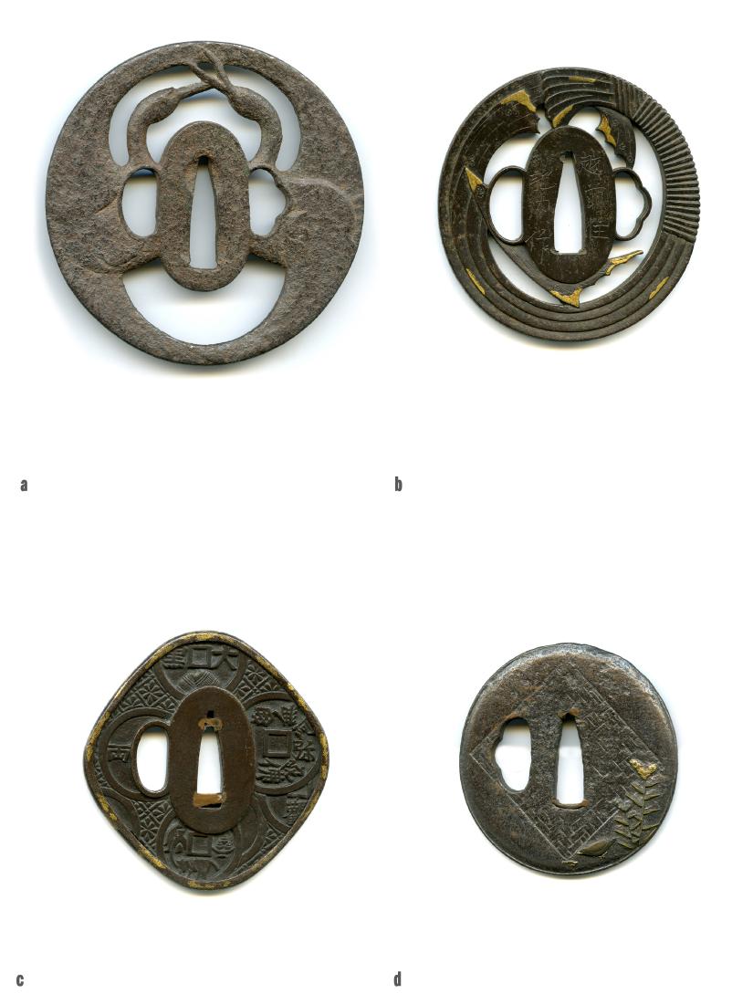 4 Japanese Samurai Sword Tsuba. Estate of Carlo Monzino (1 of 9)