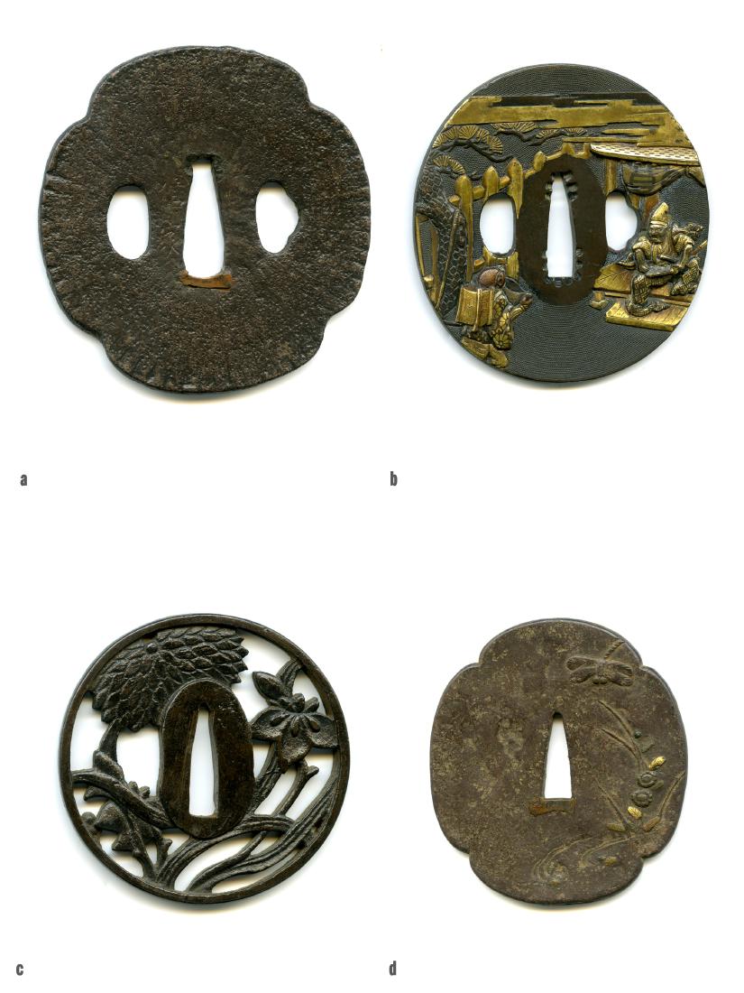 4 Japanese Samurai Sword Tsuba. Estate of Carlo Monzino (1 of 9)