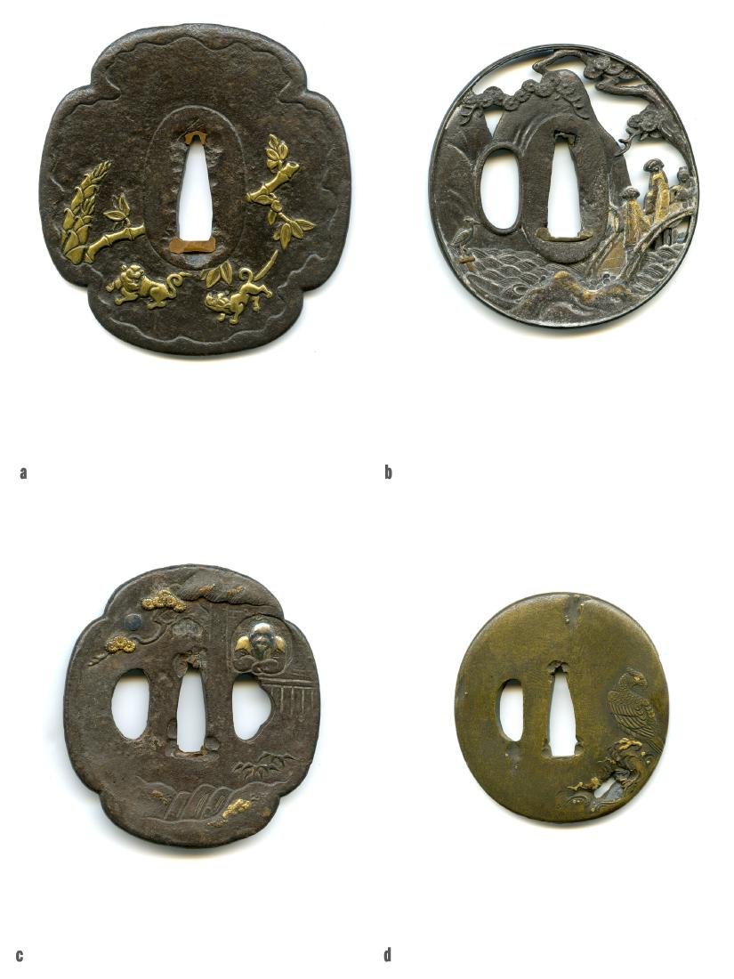 4 Japanese Samurai Sword Tsuba. Estate of Carlo Monzino (1 of 9)