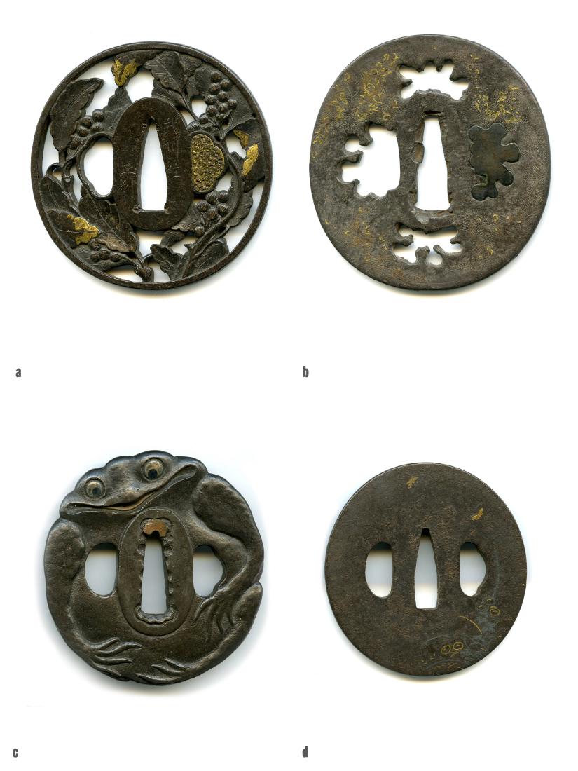 4 Japanese Samurai Sword Tsuba. Estate of Carlo Monzino (1 of 9)