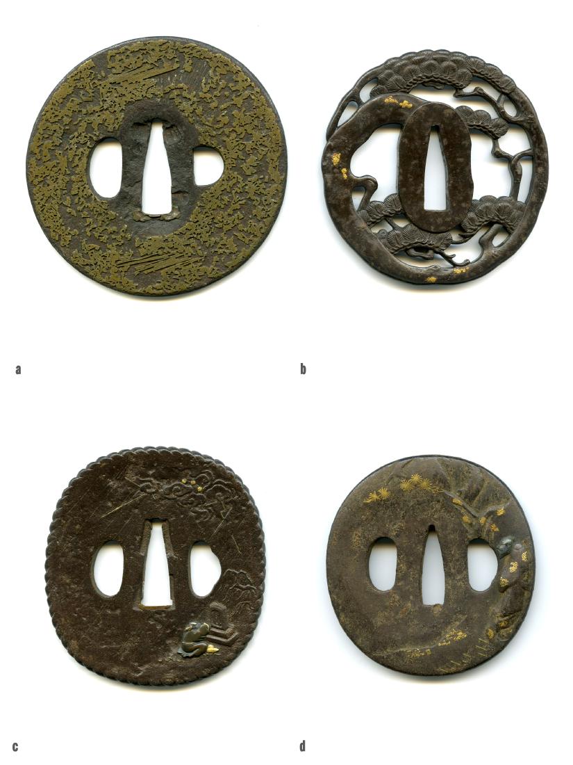4 Japanese Samurai Sword Tsuba. Estate of Carlo Monzino (1 of 9)