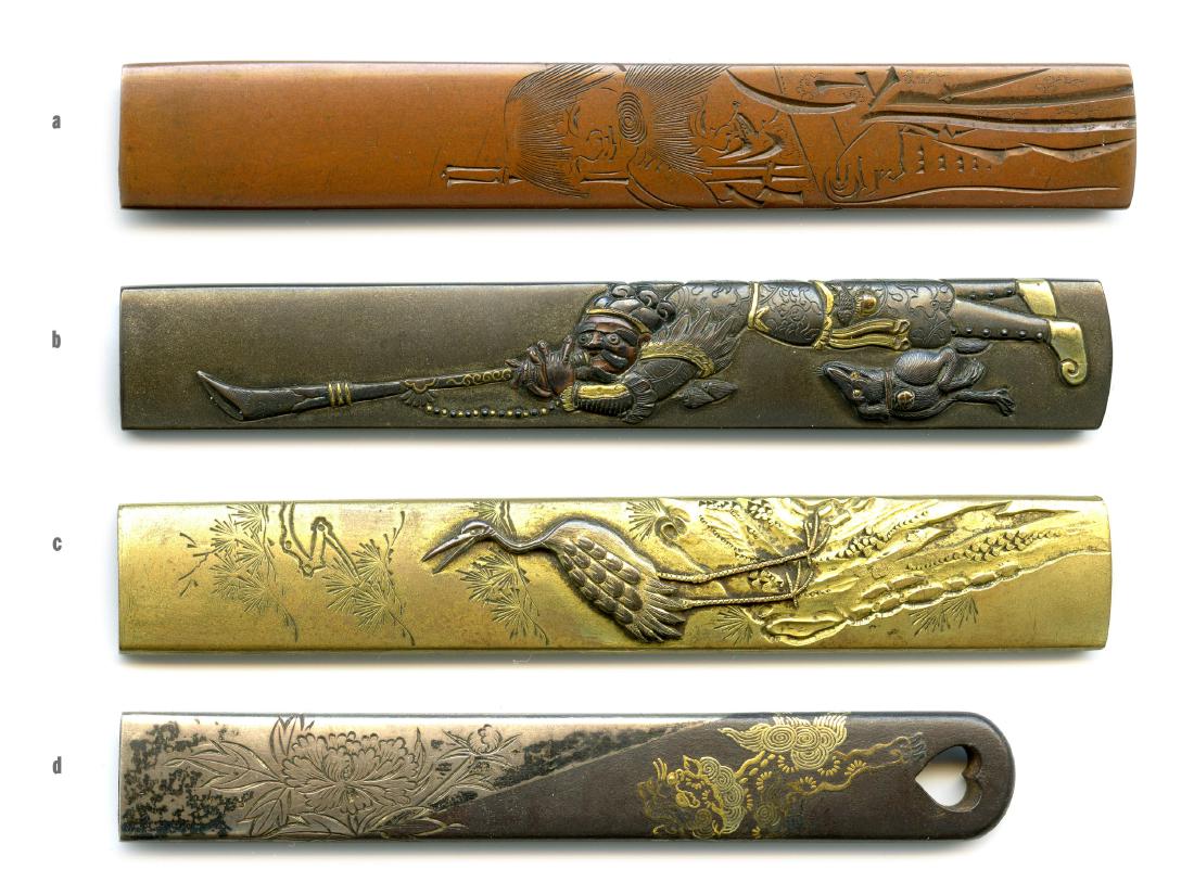 4 Samurai Sword Kozuka. Estate of Carlo Monzino. (1 of 9)