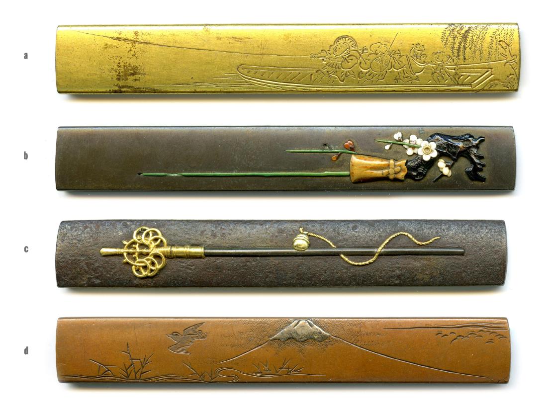 4 Samurai Sword Kozuka. Estate of Carlo Monzino. (1 of 9)