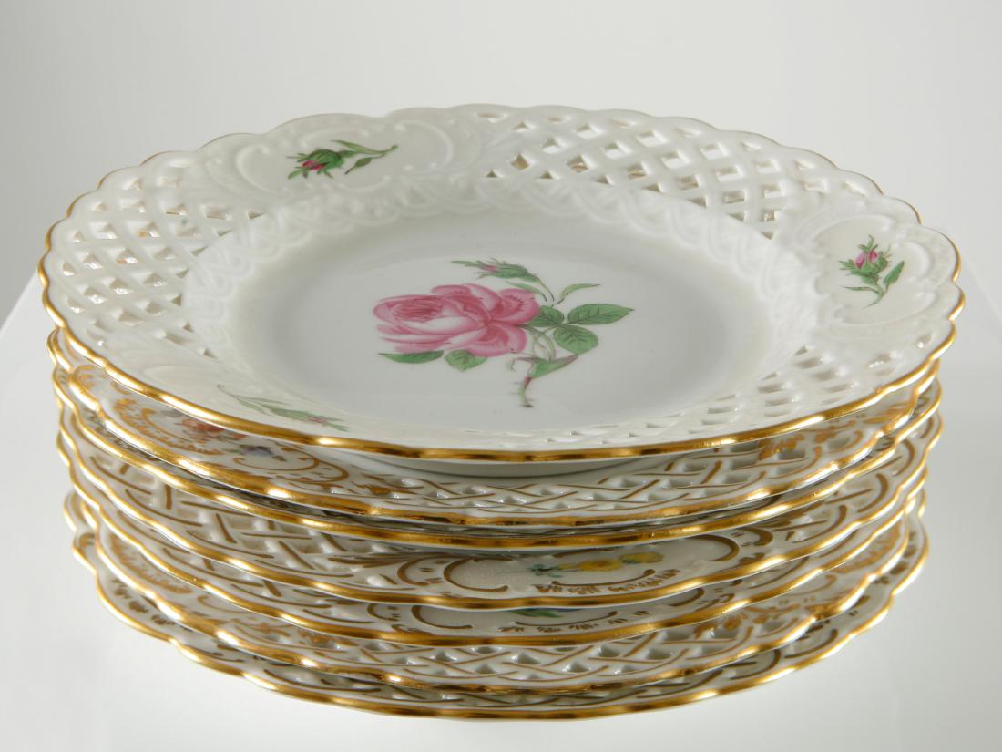7 Zierteller (5 x Meissen, 2 x wohl Teichert) (1 of 16)